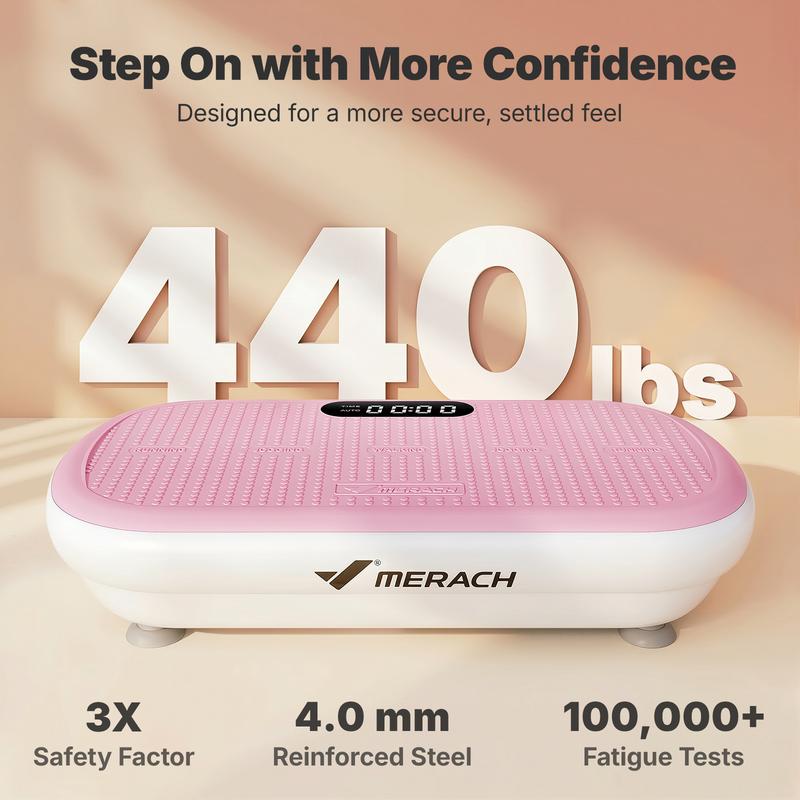 MERACH 200W Vibration Plate - Rapid Body Transformation Through Professional Vibration Therapy