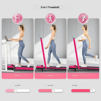YAGUD Smart Foldable Treadmill - Compact Home Fitness with LED Display & Smart Control