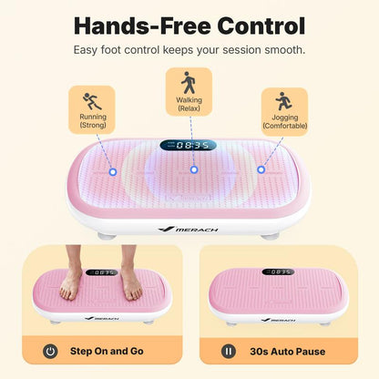 MERACH 200W Vibration Plate - Rapid Body Transformation Through Professional Vibration Therapy