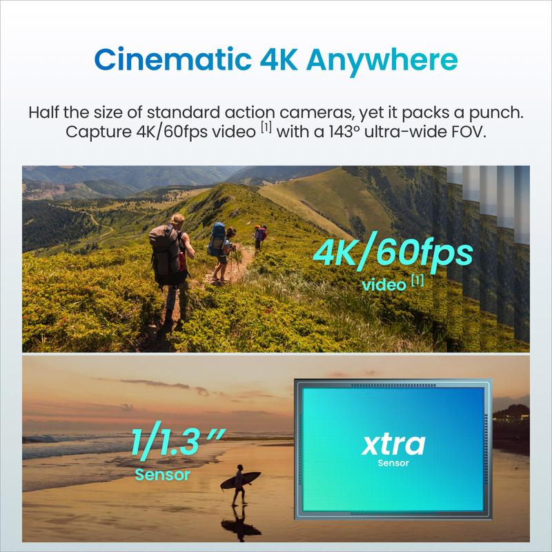 XtraX Pro Action Camera - Professional Footage in Your Pocket