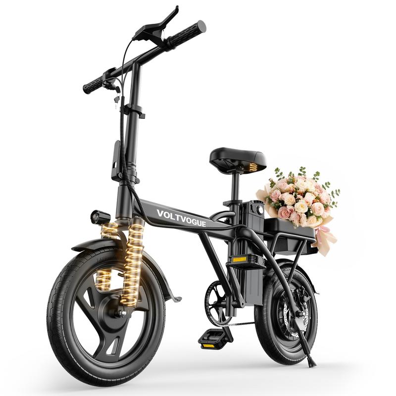 VOLTVOGUE Compact Folding E-Bike - Ultimate Urban Mobility & Comfort