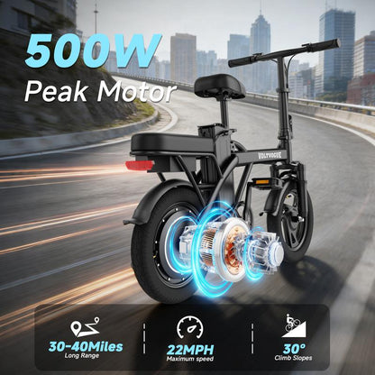 VOLTVOGUE Compact Folding E-Bike - Ultimate Urban Mobility & Comfort