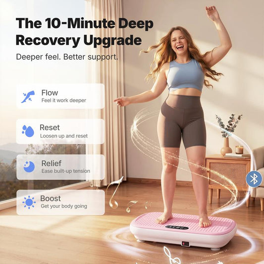 MERACH 200W Vibration Plate - Rapid Body Transformation Through Professional Vibration Therapy