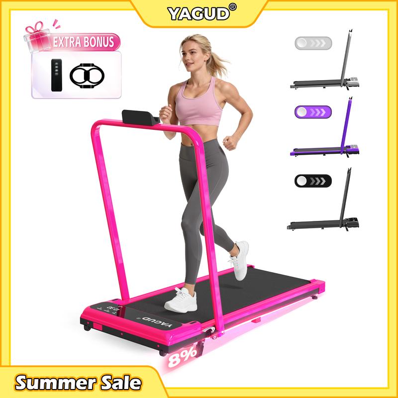 YAGUD Smart Foldable Treadmill - Compact Home Fitness with LED Display & Smart Control