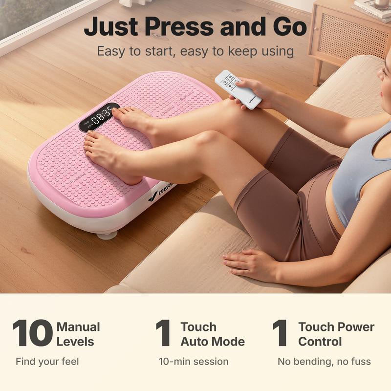 MERACH 200W Vibration Plate - Rapid Body Transformation Through Professional Vibration Therapy
