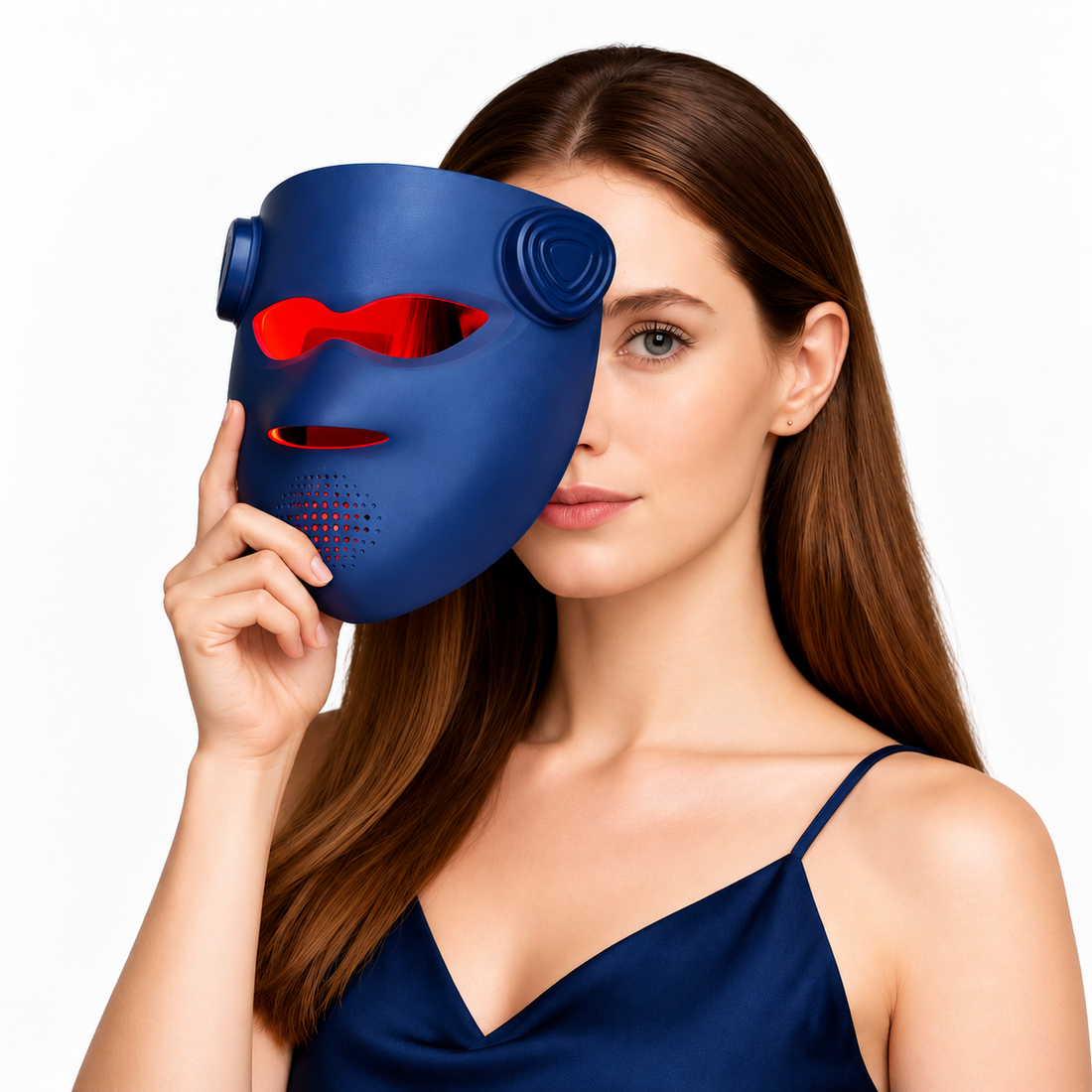 INIA GLOW 940 nm 4D LED Mask – Dual NIR 940 + 850 nm Deep Penetration for Deeper Repair, Visible Lift & Lasting Radiance