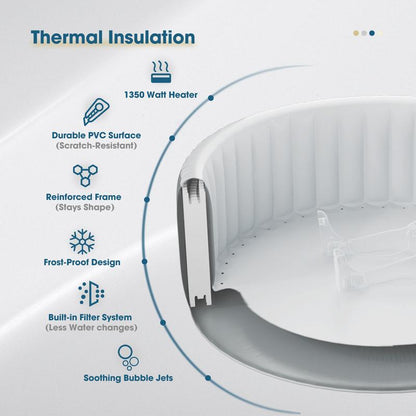 RELXTIME Premium Inflatable Hot Tub