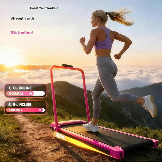 YAGUD Smart Foldable Treadmill - Compact Home Fitness with LED Display & Smart Control